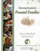 Prenatal Families - Parent Handbook (PREPHB)