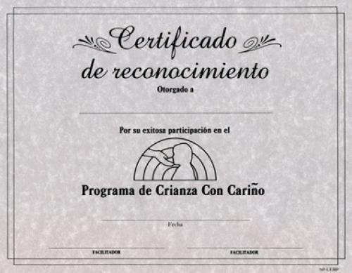 Spanish Certificates Parent - pkg/20 (SPCERP)
